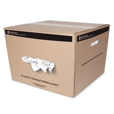 Knit Wiping Rags 25 Lb - Recycled White Cloth For Cleaning And Painting