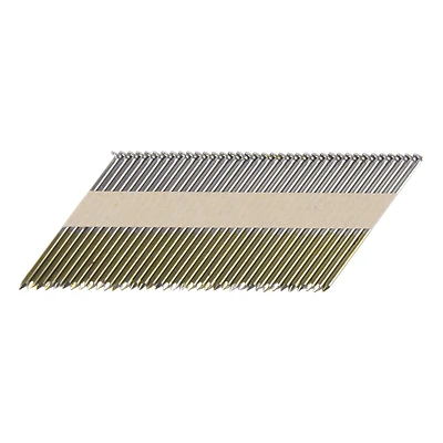 3-1/4 In. 10 Ga. Bright Framing Nails 30 Deg, 2500 Pk, Smooth Shank