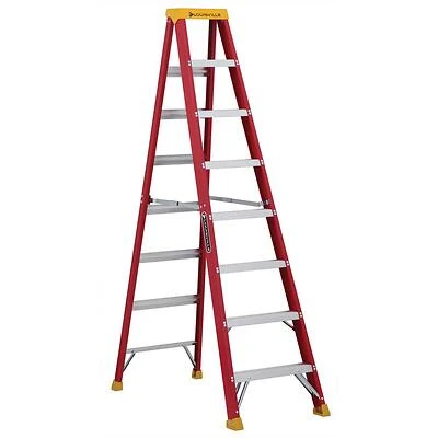 8 Ft. Fiberglass Step Ladder, 300 Lbs Load Capacity, Type Ia Duty Rating, Model L-3016-08