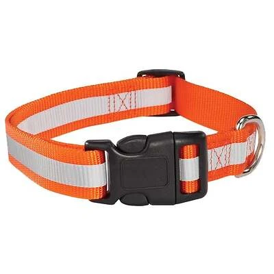 Reflective Dog Collar, 14-20 Inch, Orange - Model Za984 14 69
