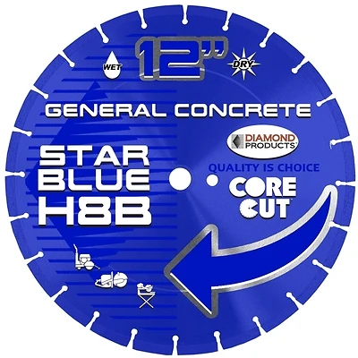 Core Cut Star Blue High-speed Blade 12-inch X 0.110-inch