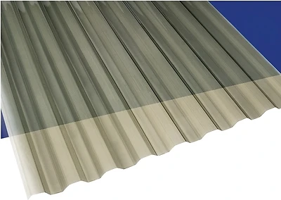 26 In. W X 8 Ft. L Polycarbonate Roofing Panel Solar Gray, Model 101929