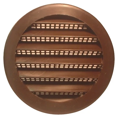 3 Inch Round Brown Plastic Screen Louver By Maurice Franklin - Model Plb-100