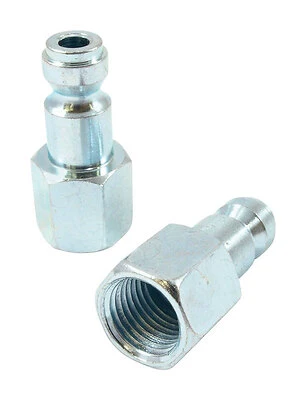 75592 Steel Tru-flate Compatible Plug 1/4 In. Female X 1/4 In. Npt 2 Pc