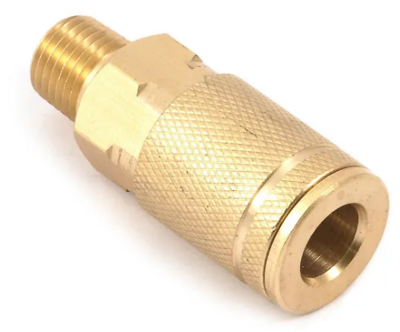 Forney 75309 Brass Air Coupler, 1/4 In. Male NPT, Tru-Flate Style