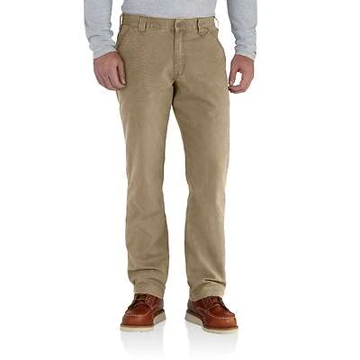 Carhartt BN2291-M Rugged Flex Relaxed Fit Canvas Work Pant, W38, Dark Khaki