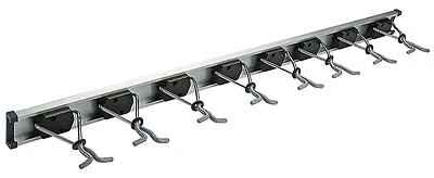 Sliding Grip Clamp Organizer, Holds 4 Handled Tools