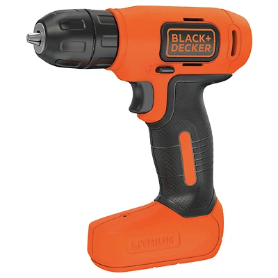 Black & Decker BDCD8C Cordless Drill/Driver Kit, 7.2V, 3/8 In. Keyless Chuck
