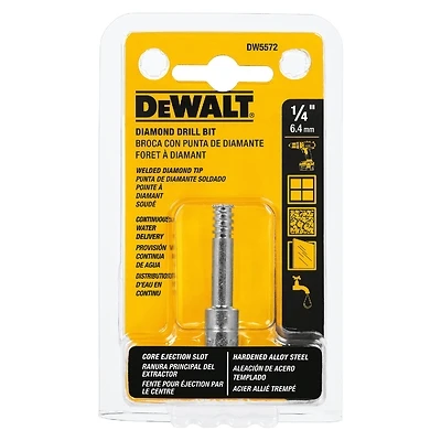 DeWalt DW5572 Diamond Tile Drill Bit, 1/4 In. x 2-1/4 In.