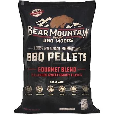 Bear Mountain FK99 BBQ Hardwood Pellets, Gourmet Blend, 20 Lb.