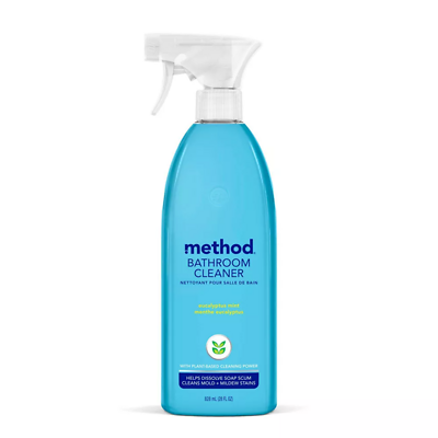 Method 00008 Tub + Tile Bathroom Cleaner, Eucalyptus Mint, 28 Oz