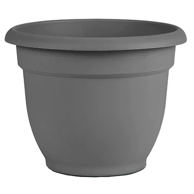 Bloem AP16908 Ariana Self Watering Planter, Charcoal, 13.75 In. H