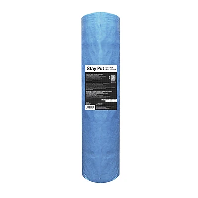 Stay Put Surface Protector 39.37 In. W X 54.13 Ft. L Plastic Blue 1 Pk