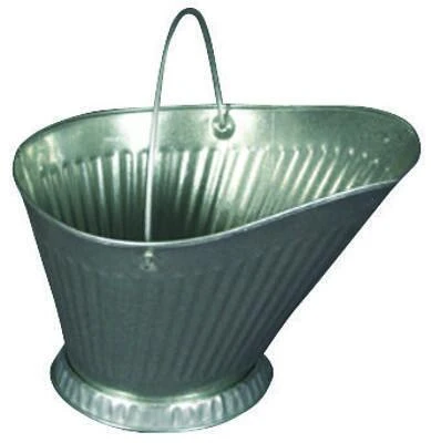 617s Galvanized Steel Coal Hod, 11.25 Inch Durable Design