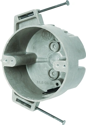 9351-nk Round Nailon Fiberglass Ceiling Box 22.5 Cu In