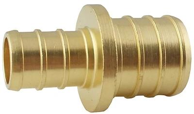 3/4 In. X 1/2 In. Brass Pex Barb Reducing Coupling - Model Apxc1234
