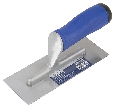 36105 Ergonomic Cement Trowel, 8 In L X 3 In W, Right Angle End