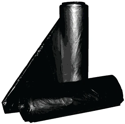 Rl-2432h Black Can Liner, 12-16 Gallon, 32" X 24", 0.8 Mil, 500 Pk