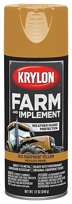 1953 Farm & Implement Old Equipment Yellow Spray Paint, 12 Ounce Aerosol Can