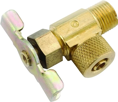 50873-0402 Brass Angle Needle Valve 1/4" X 1/8" Connection