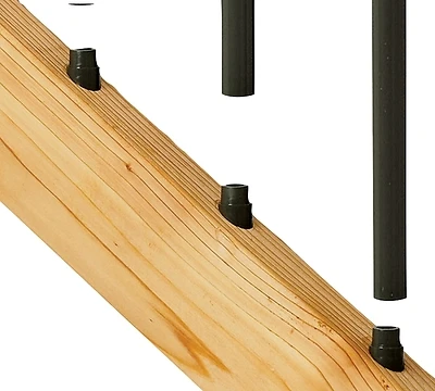 74817 Black Plastic Classic Stair Baluster Connector (20-pack) With Screws