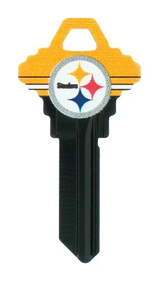 Hillman Pittsburgh Steelers Painted Key House/Office Universal Key Blank Single sided