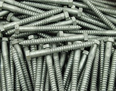 3/8-inch X 5-inch Galvanized Hex Lag Screw, Grade 2
