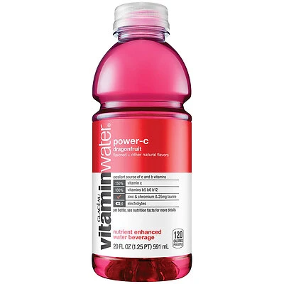 Glaceau Vitaminwater Nutrient Enhanced Beverage Bottle Dragonfruit - 20.0 oz.