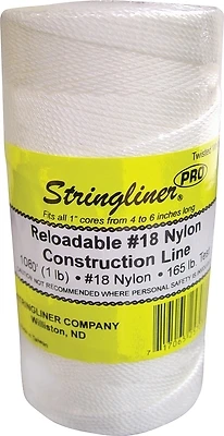 #18 X 1100 Ft. White Nylon Twisted Twine - High Strength & Versatile