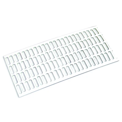 Amerimax T0402 Vinyl Leaf Guard, White, 4-1/2 In. X 5 Ft.