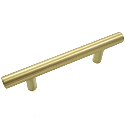 Melrose 3 In. Satin Brass T-bar Cabinet Drawer Pull - Model 87014