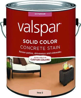 Valspar 024.1082322.007 Solid Color Concrete Stain, Low-Gloss, 1 gal.