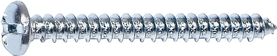 #8 X 1 In. Zinc Plated Steel Combo Tapping Screws 100 Pk, Model 03178