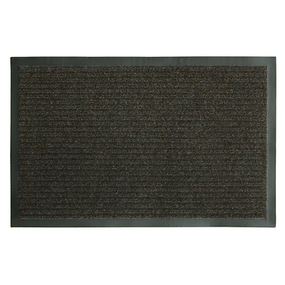 Fanmats 27392 Ribbed Utility Mat, Brown, 18 x 28 In.