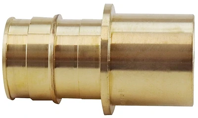 Apollo EPXMSA11 Brass PEX-A Adapter, 1 In. Barb x 1 In. Male Sweat