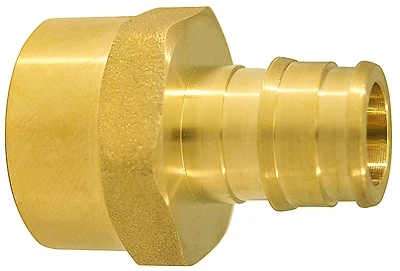 Apollo EPXFA1212 Brass PEX-A Barb x FNPT Adapter, Lead-Free, 1/2 In.
