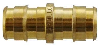 Apollo EPXC1212 1/2 In. Brass PEX-A Barb Coupling, Lead-Free