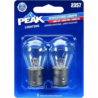 2357 12.8/14v Mini Incandescent Automotive Bulb (2-pack) 29w S-8 Base