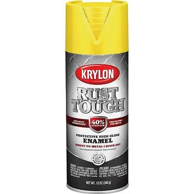 Rust Tough 12 Oz. Gloss Alkyd Enamel Spray Paint - Sun Yellow