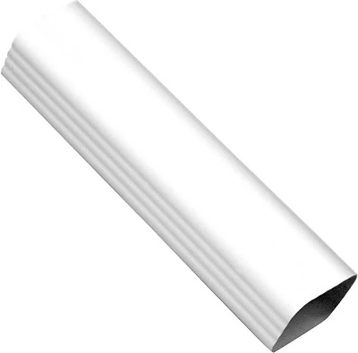 Amerimax M0593 Downspout, Vinyl, White, 2 x 3-In.