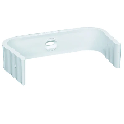 Amerimax M0634-30 Vinyl Downspout Band, White, 11 x 7-In., Wall Mount