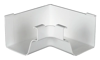 Amerimax M0504 Gutter Inside Miter, K-Style, Vinyl, White, 5-In.