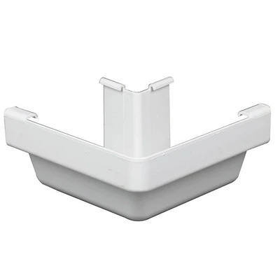 Amerimax M0503 Gutter Outside Miter, K-Style, Vinyl, White, 5-In.
