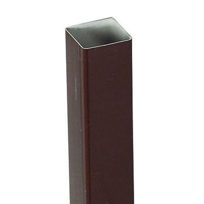 Amerimax T1583 Downspout, Square Vinyl, Brown, 10-Ft.