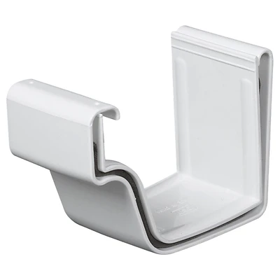 Amerimax M0608 Gutter Slip Joint Connector, K-Style, Vinyl, White, 5 In.