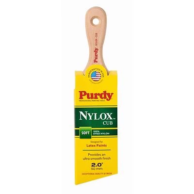 Purdy 144153220 Nylox Cub Latex Paint Brush, Short Handle, 2 In.