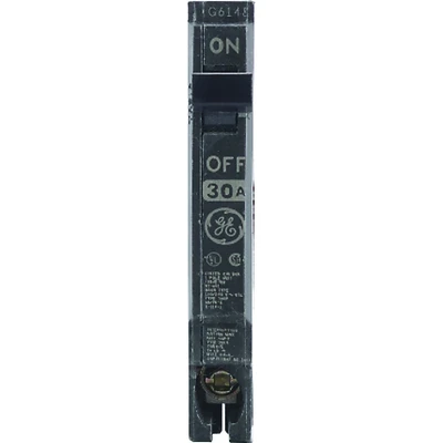 GE THQP130 Single-Pole Circuit Breaker, 30A, 120/240V