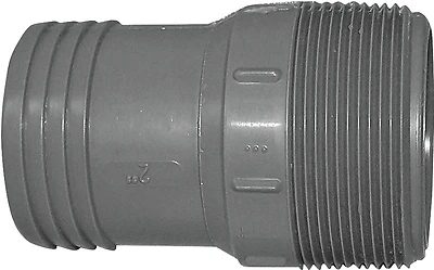 Lasco 2 In. Insert x 2 In. MPT Poly Adapter
