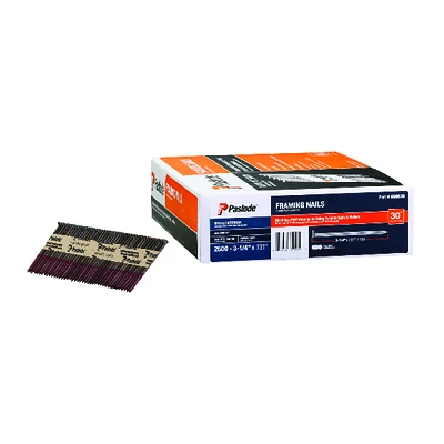 Collated Framing Nails, 30 Degree, 3-1/4 x .131 In., 2,500-Ct.