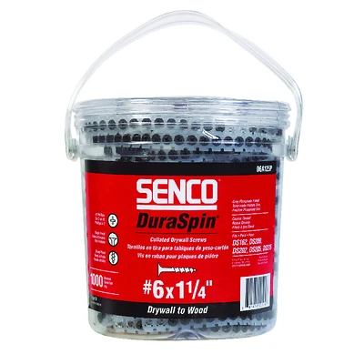 Senco 06A125P Auto-Feed Drywall Screw, #6 x 1-1/4 In., 1,000-Ct.